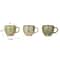 Hello Honey® 12oz. Green & Blue Geometric Stoneware Mug Set